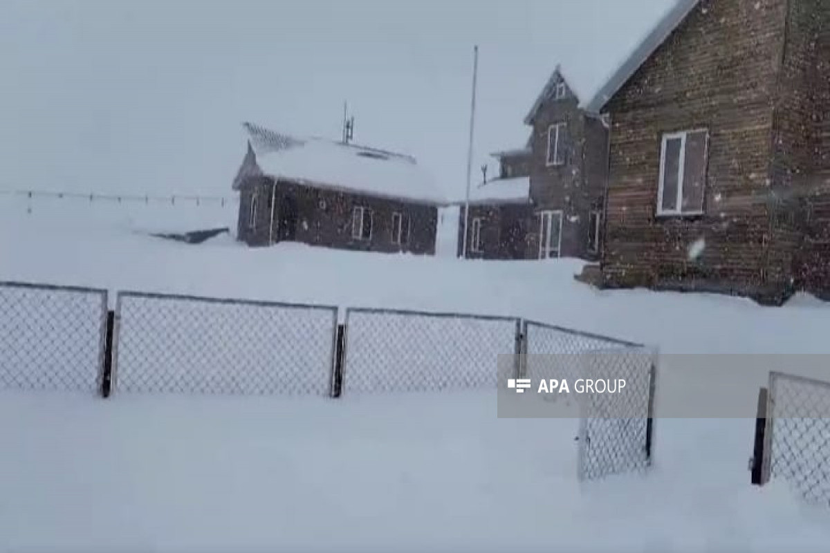 В Шахдаге выпало 52 см снега – ВИДЕО 