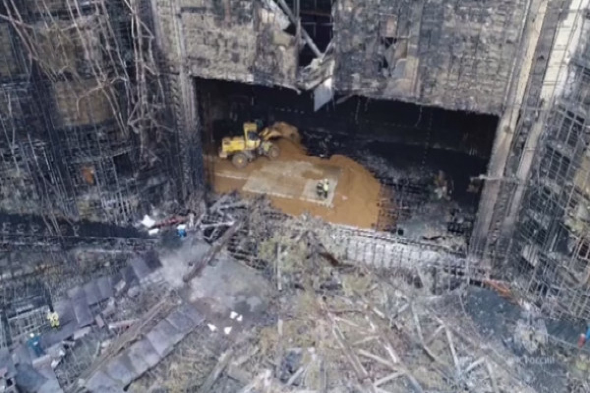 МЧС показало концертный зал «Крокус Сити Холл» после разбора завалов-ВИДЕО 