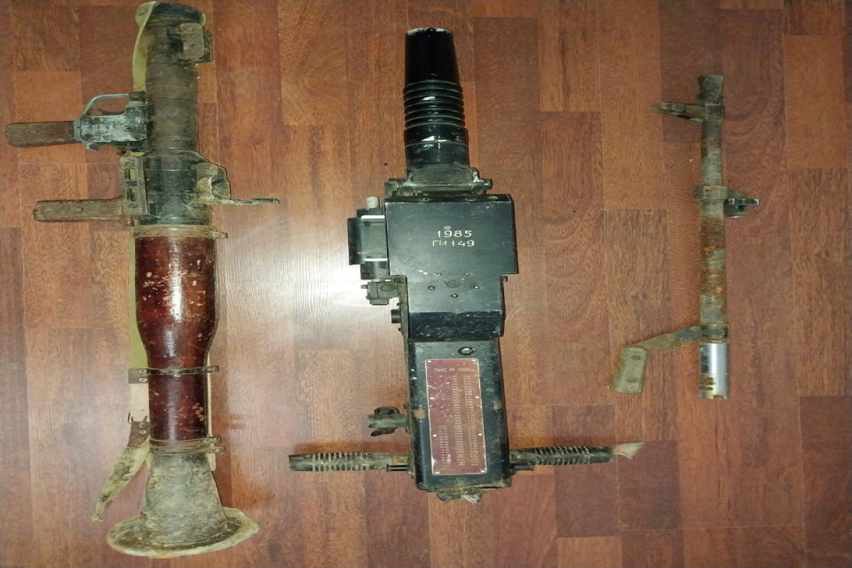 В селе Чилябюрт Агдеринского района найдены 2 гранатомета и части пулемета – <span class="red_color">ФОТО