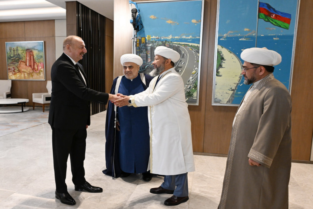 Президент Азербайджана принял делегацию религиозных лидеров государств-членов и наблюдателей ОТГ - ОБНОВЛЕНО 