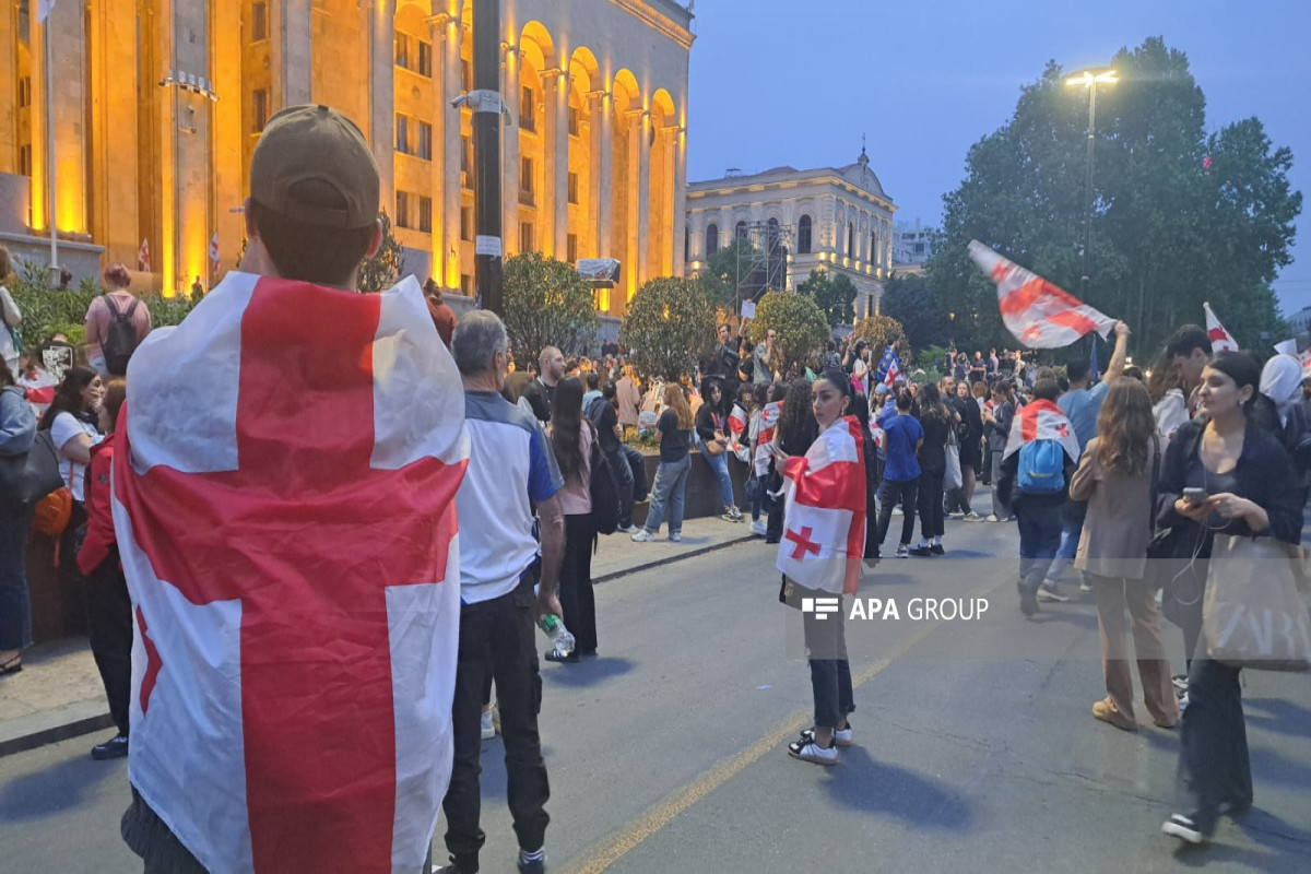 В Тбилиси возобновилась акция протеста перед парламентом-ФОТО -ВИДЕО -ОБНОВЛЕНО 