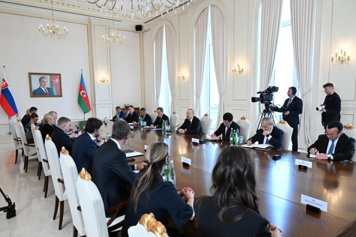 Состоялась встреча Президента Азербайджана и премьер-министра Словакии в расширенном составе - ОБНОВЛЕНО-1 
