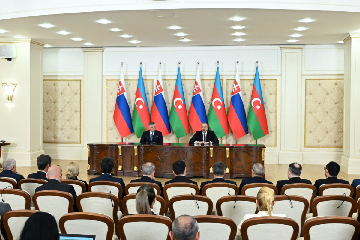 Президент Азербайджана и премьер-министр Словакии выступили с заявлениями для прессы - ОБНОВЛЕНО-1 
