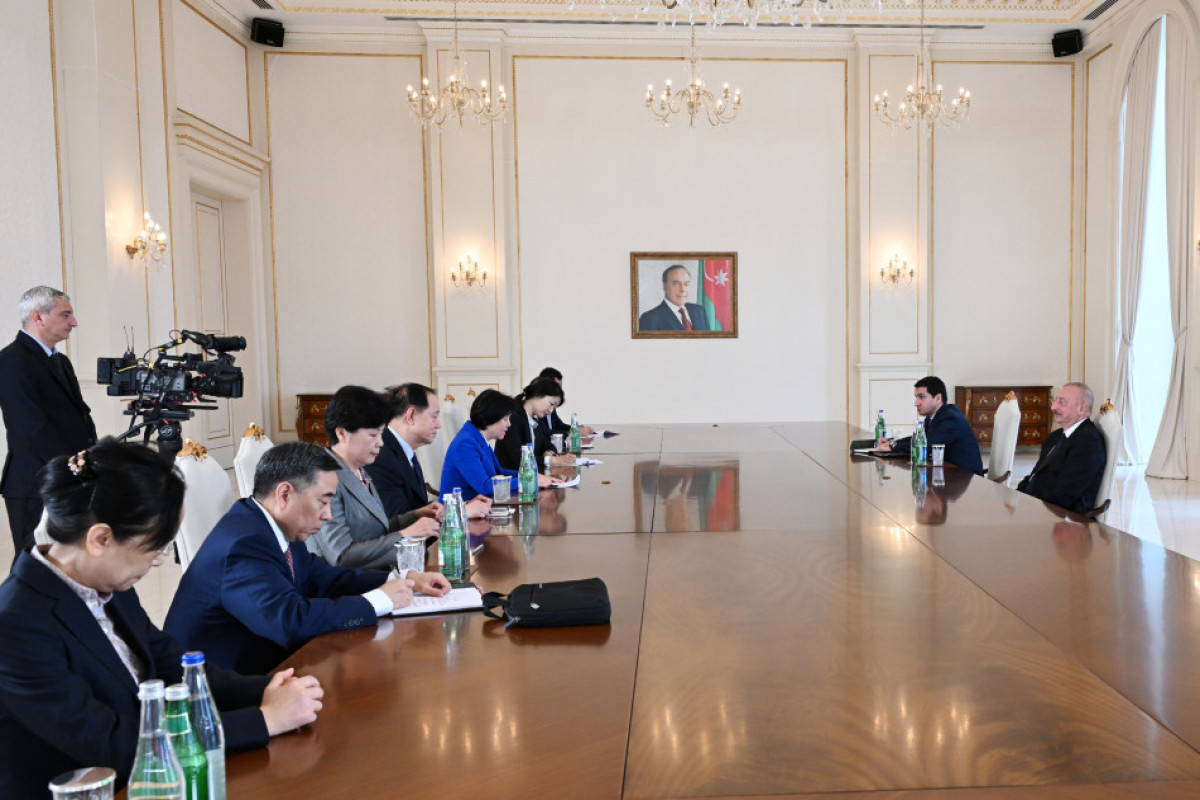 Президент Азербайджана принял зампреда Всекитайского комитета Народного политического консультативного совета Китая - ОБНОВЛЕНО 