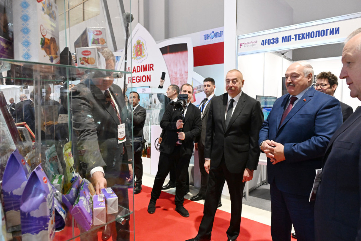 Президенты Азербайджана и Беларуси ознакомились с выставками «Caspian Agro» и «InterFood Азербайджан»-<span class="red_color">ОБНОВЛЕНО