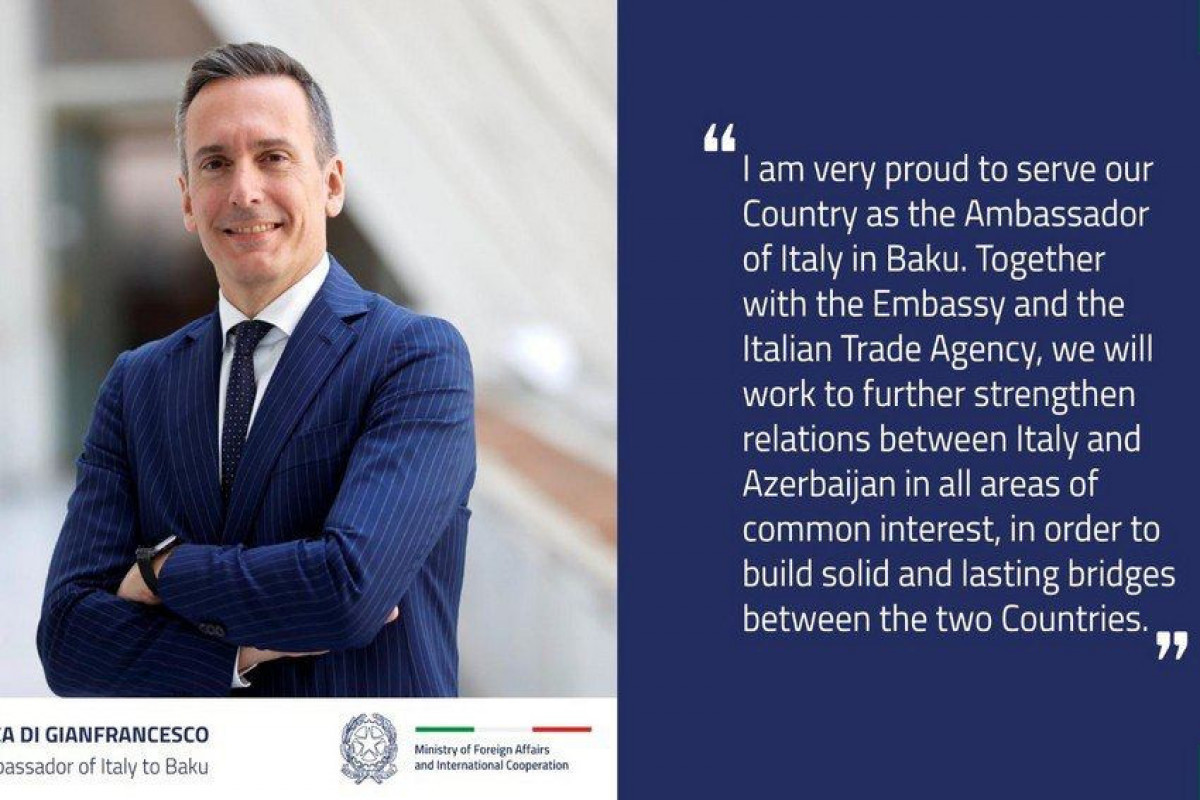 Италия назначила нового посла в Азербайджане