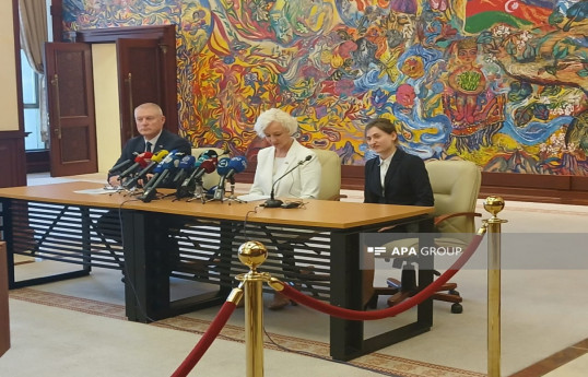 Пресс-конференция спикера парламента Латвии Дайги Миерини