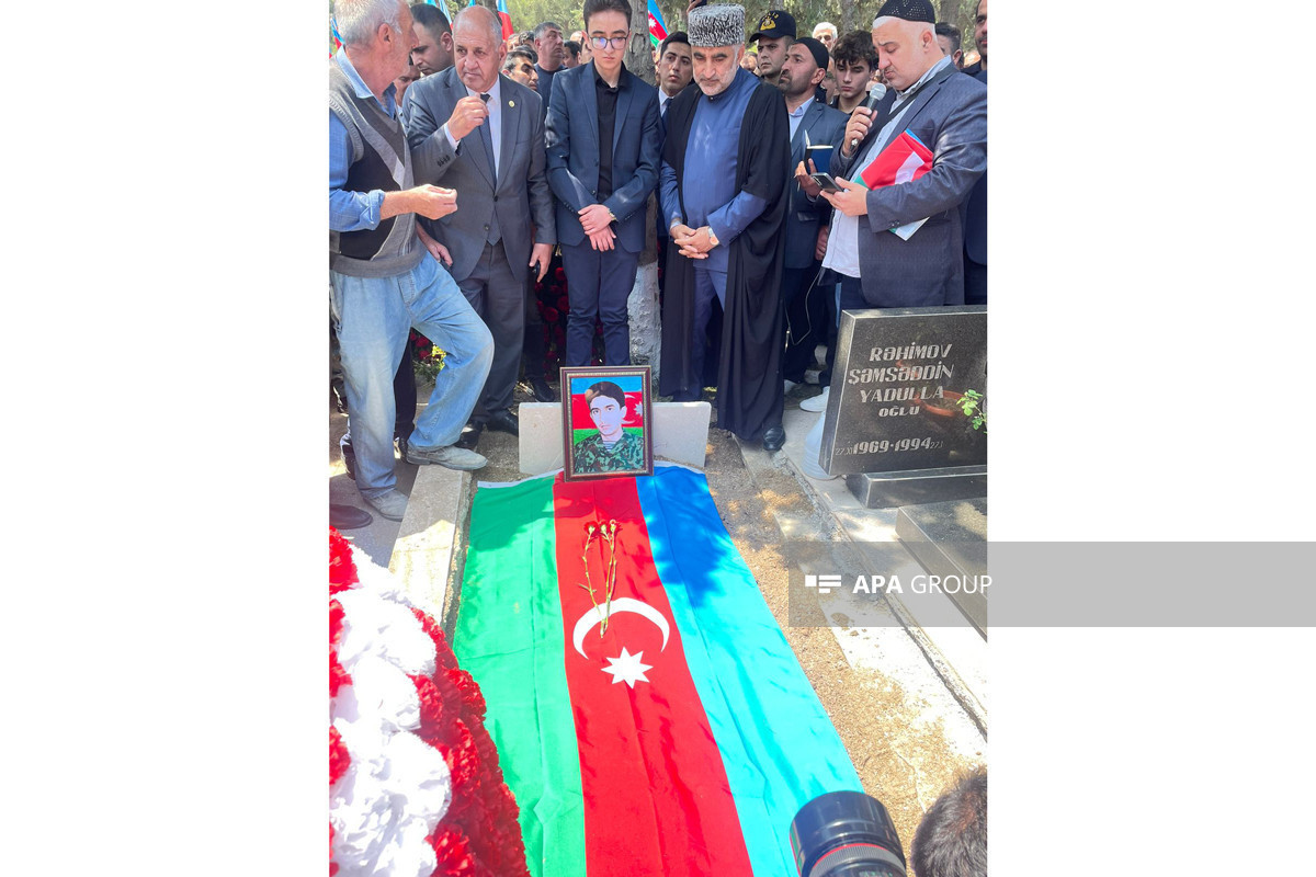 В Сумгайыте захоронены останки шехида Алекберова Джавида Фазиль оглу,, пропавшего без вести в I Карабахской войне