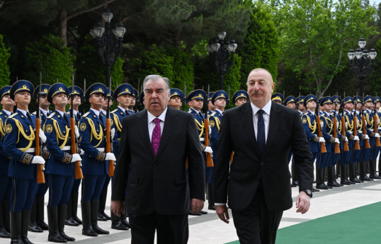 Состоялась церемония официальной встречи Президента Таджикистана