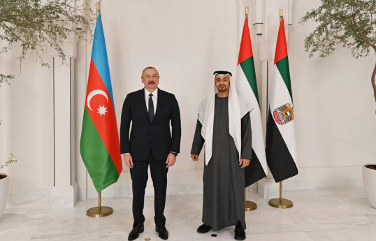 Ильхам Алиев, Шейх Мухаммад ибн Зайед ибн Султан Аль Нахайян