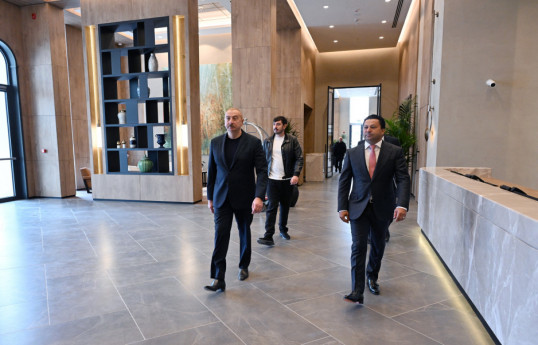 Президент Азербайджана принял участие в открытии отеля «Aghdam City Hotel» -ОБНОВЛЕНО 