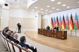 Президенты Азербайджана и Германии выступили с заявлениями для прессы - ОБНОВЛЕНО-2 