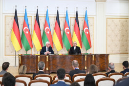 Президенты Азербайджана и Германии выступили с заявлениями для прессы - ОБНОВЛЕНО-2 
