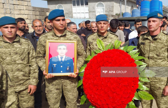 Военнослужащий, погибший в результате взрыва боеприпаса в Джабраильском районе, похоронен в Лянкяране-ОБНОВЛЕНО -ФОТО 