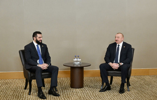 Президент Азербайджана встретился с сирийским лидером Ахмедом аль-Шараа - ОБНОВЛЕНО 