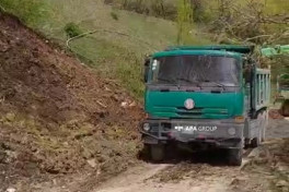 На севере Азербайджана произошел оползень, перекрыта главная дорога в село Гюлязи – ФОТО-ВИДЕО 