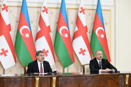 Президенты Азербайджана и Грузии выступили с заявлениями для прессы-ОБНОВЛЕНО-1 