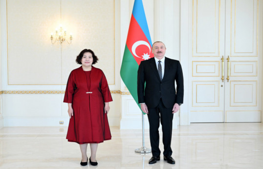 Лу Мэй, Ильхам Алиев