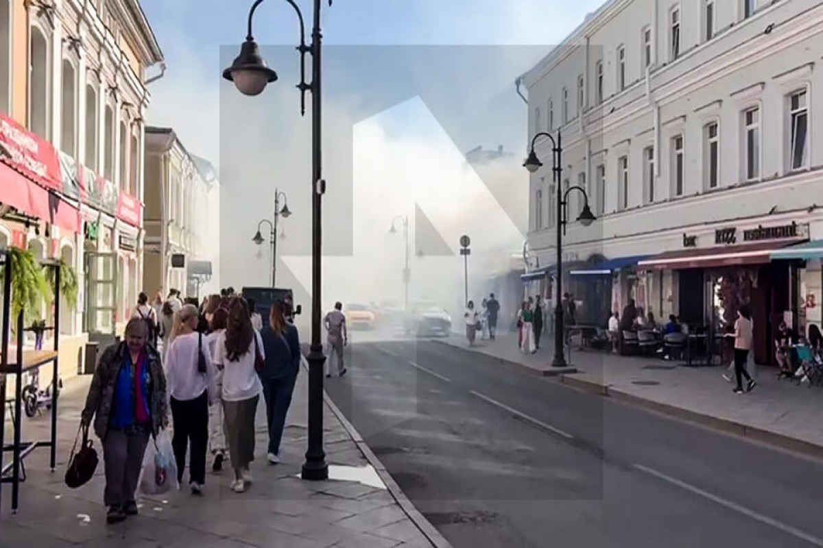В известном грузинском ресторане в центре Москвы вспыхнул пожар