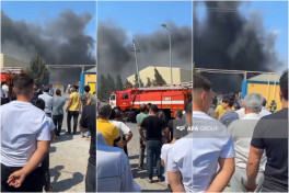 Пожар на заводе по производству красок в поселке Ашагы Гюздек потушен-ОБНОВЛЕНО-5 -ФОТО -ВИДЕО 