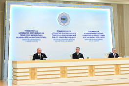 Лидеры Азербайджана, Туркменистана и Узбекистана выступили с заявлением для прессы-ОБНОВЛЕНО-1 