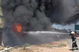 Пожар в ТЦ «Садарак» вновь усилился-ОБНОВЛЕНО-7-ВИДЕО 
