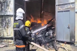 Пожар в ТЦ «Садарак» вновь усилился-ОБНОВЛЕНО-7-ВИДЕО 