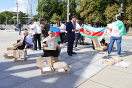 Семьи пропавших без вести азербайджанцев впервые провели акцию за рубежом-ВИДЕО 