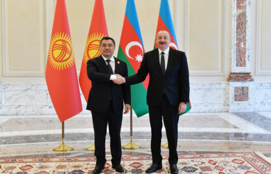 Президент Кыргызстана Садыр Жапаров, Президент Азербайджана Ильхам Алиев
