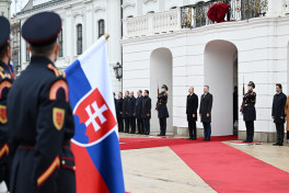 церемония официальной встречи Президента Азербайджана в Братиславе