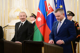Президенты  Азербайджана и Словакии выступили с заявлениями для прессы-ОБНОВЛЕНО 