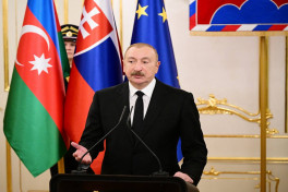 Президенты  Азербайджана и Словакии выступили с заявлениями для прессы-ОБНОВЛЕНО 