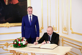 Президент Азербайджана провёл с председателем Нацсовета Словакии встречи один на один и в расширенном составе-ОБНОВЛЕНО 