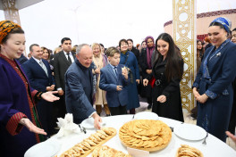 Лейла Алиева приняла участие в выставке, посвященной национальной кухне Туркменистана-ФОТО 