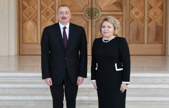 Валентина Матвиенко направила азербайджанскому лидеру поздравительное письмо