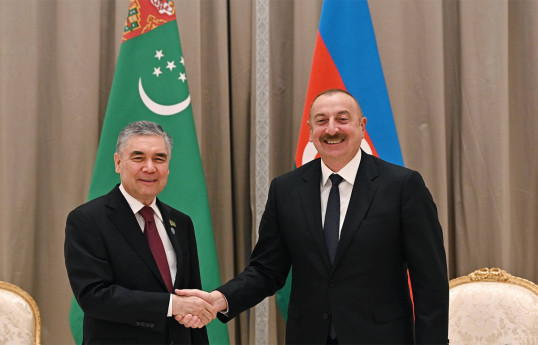 Гурбангулы Бердымухамедов, Президент Ильхам Алиев