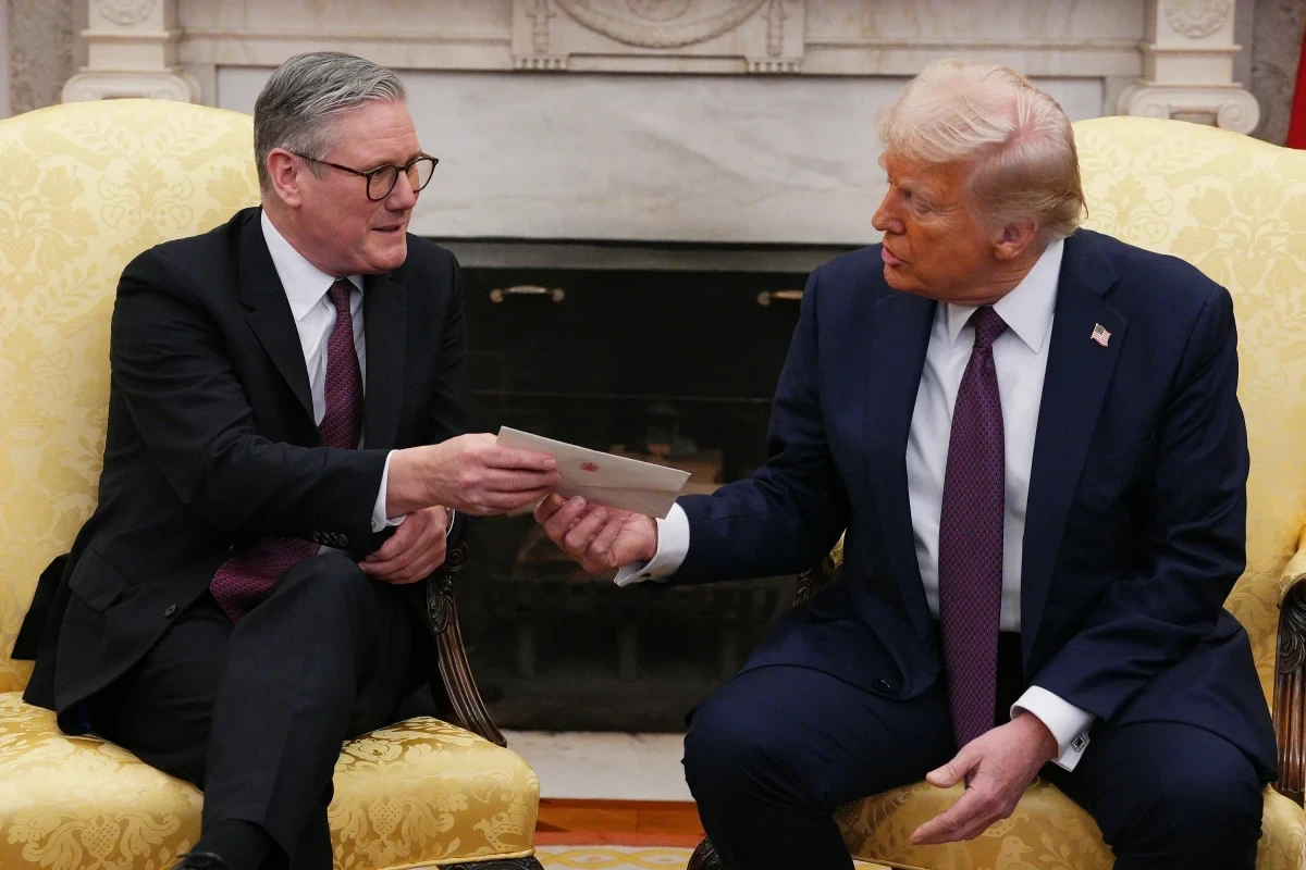 Премьер-министр Великобритании Кир Стармер, президент США Дональд Трамп