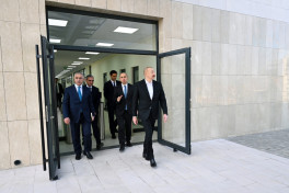 Президент Азербайджана принял участие в открытии здания факультета бизнеса и экономики Карабахского университета