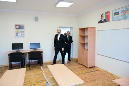 Здание полной средней школы номер 1 в поселке Кяркиджахан сдано в пользование после капитального ремонта