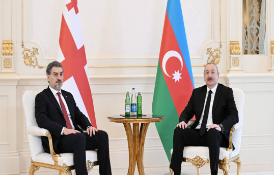 Президент Грузии Михаил Кавелашвили, Президент Азербайджана Ильхам Алиев