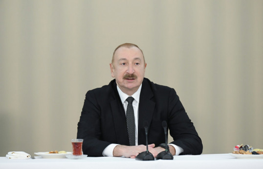 Президент: Говорившие "Карабах – это Армения, и точка" были вынуждены заявить "Карабах – это Азербайджан!"