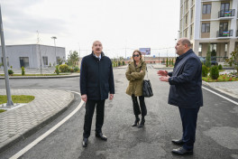 Президент Ильхам Алиев принял участие в открытии 2-го жилого комплекса в Агдаме и встретился с переселившимися сюда жителями - ОБНОВЛЕНО 