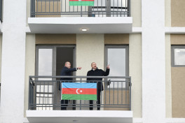 Президент Ильхам Алиев принял участие в открытии 2-го жилого комплекса в Агдаме и встретился с переселившимися сюда жителями - ОБНОВЛЕНО 