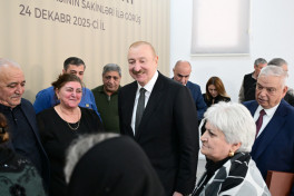 Президент Ильхам Алиев принял участие в открытии 2-го жилого комплекса в Агдаме и встретился с переселившимися сюда жителями - ОБНОВЛЕНО 
