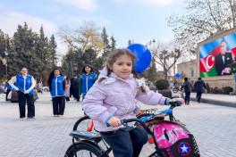 По инициативе Лейлы Алиевой в Евлахе организовано новогоднее мероприятие для детей