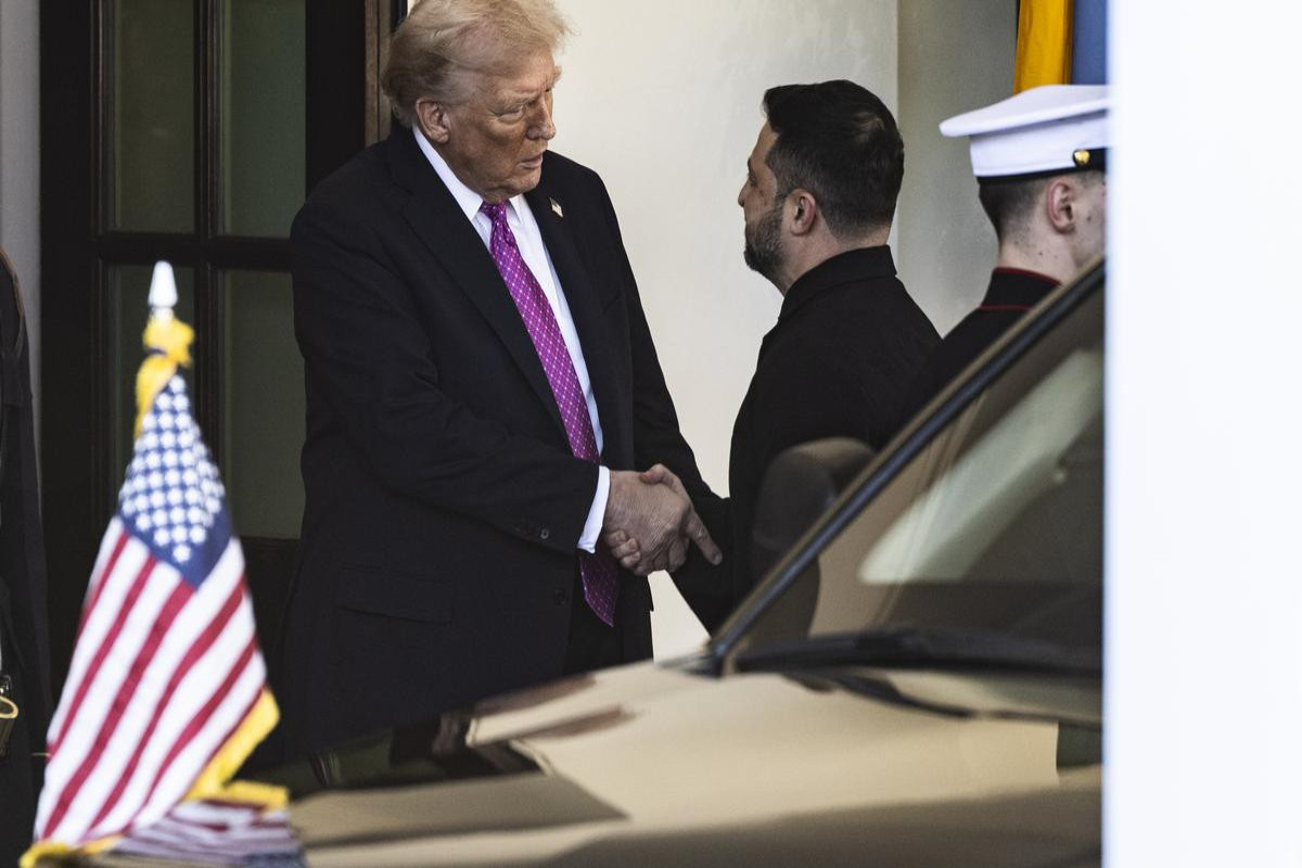 встреча президента США Дональда Трампа с украинским лидером Владимиром Зеленским