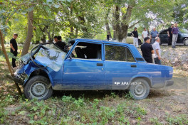 В Шекинском районе столкнулись автомобили марки «ВАЗ», есть раненые – ФОТО-ВИДЕО 