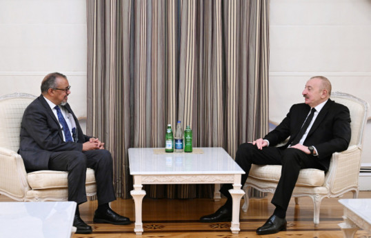 Президент Азербайджана принял гендиректора ВОЗ -ОБНОВЛЕНО 