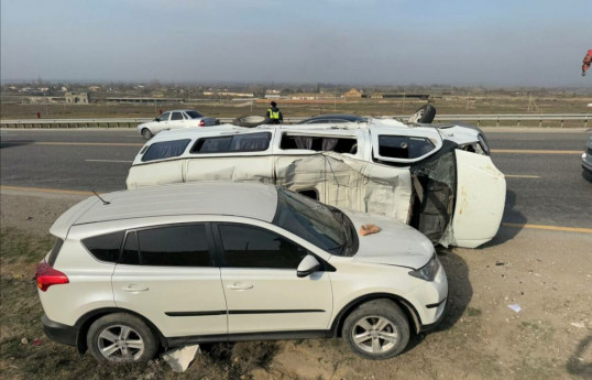 В Дагестане в ДТП пострадали 14 человек