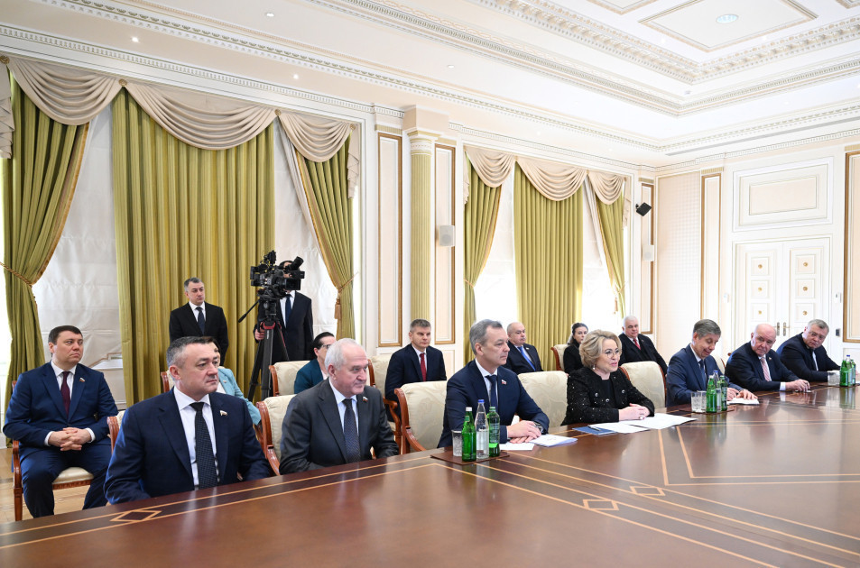 Президент Азербайджана принял делегацию во главе с Валентиной Матвиенко-ОБНОВЛЕНО 